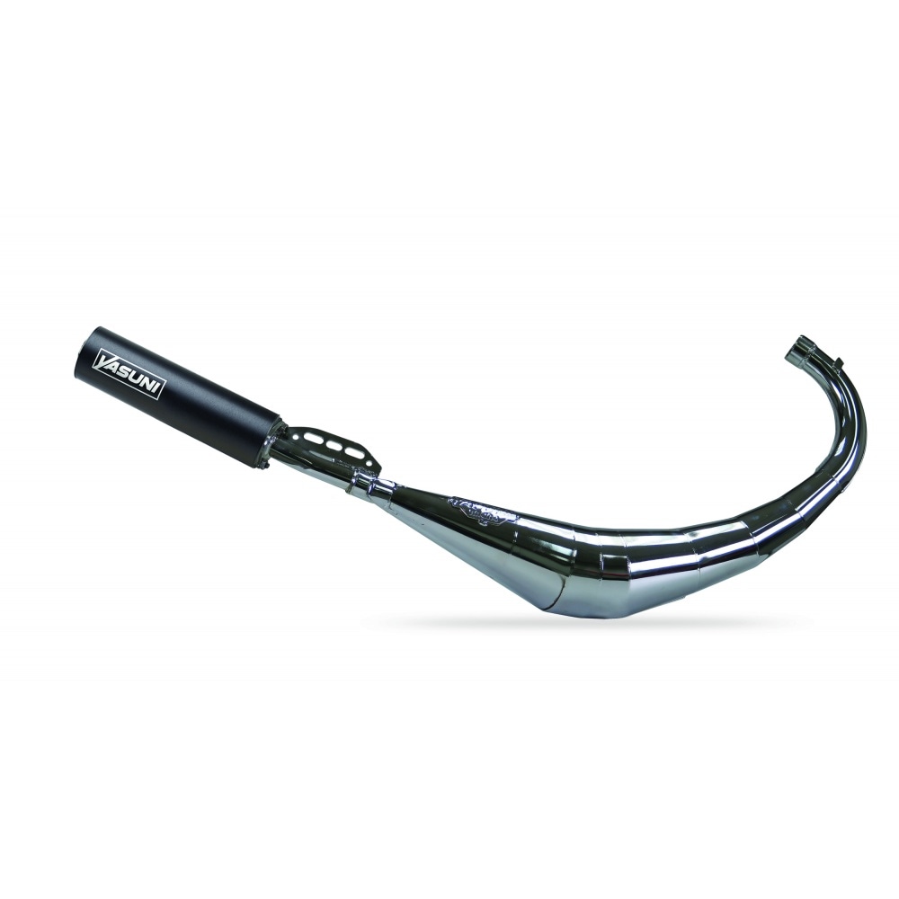 Exhaust Yasuni R2 Chrome Black AM6 Derbi