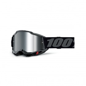 MX Goggles 100% Accuri 2 black silver mirror