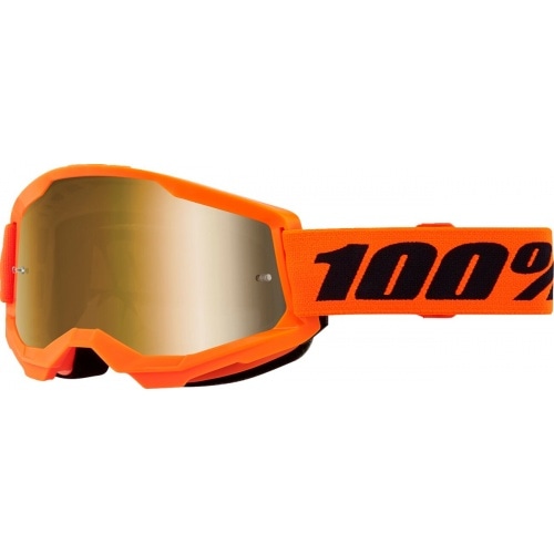 MX aizsargbrilles 100% Strata 2 neon orange MX aizsargbrilles 100% Strata 2 neon orange