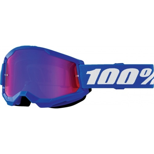 MX brilles bērniem 100% Strata 2 blue red/blue mirror MX brilles bērniem 100% Strata 2 blue red/blue mirror