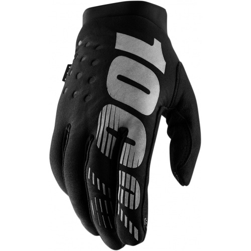 MX Gloves 100% Brisker black MX Gloves 100% Brisker black