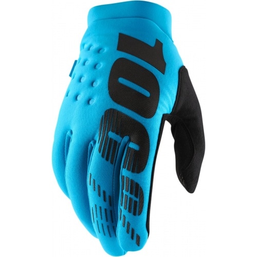 MX Gloves 100% Brisker turquoise MX Gloves 100% Brisker turquoise