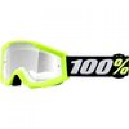 Goggles MX 100% Strata Mini (Kids) yellow / clear Goggles MX 100% Strata Mini (Kids) yellow / clear