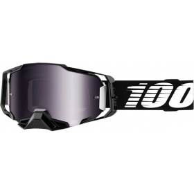Goggles MX 100% Armega black silver mirror lens