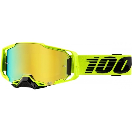 Goggles MX 100% Armega Nuclear Citrus gold mirror lens Goggles MX 100% Armega Nuclear Citrus gold mirror lens