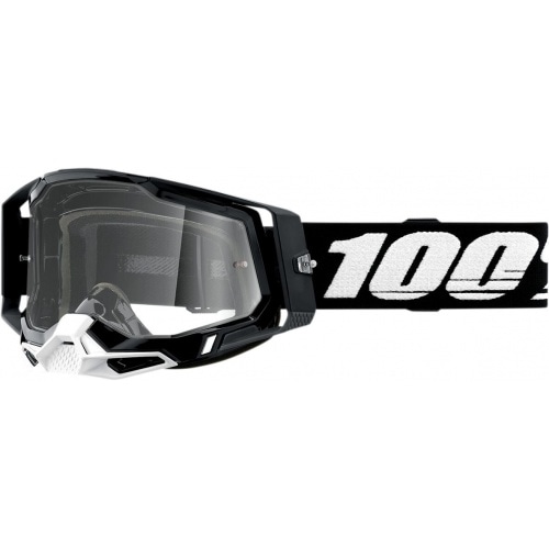 Goggles MX 100% Racecraft 2 black clear Goggles MX 100% Racecraft 2 black clear