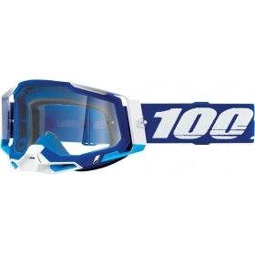 Briļļu brilles MX 100% Racecraft 2 blue caurspīdīgas