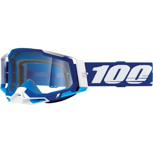 Briļļu brilles MX 100% Racecraft 2 blue caurspīdīgas Briļļu brilles MX 100% Racecraft 2 blue caurspīdīgas