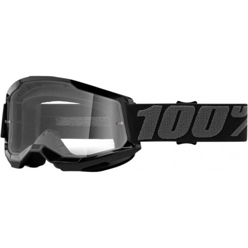 Goggles MX 100% Strata 2 black clear Goggles MX 100% Strata 2 black clear