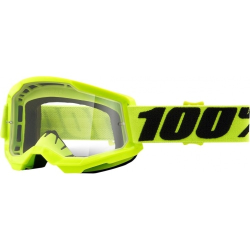 Goggles MX 100% Strata 2 yellow clear Goggles MX 100% Strata 2 yellow clear