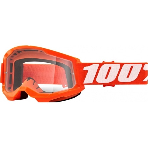 Goggles MX 100% Strata 2 orange clear Goggles MX 100% Strata 2 orange clear