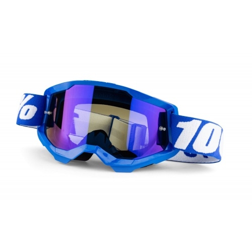 Goggles MX 100% Strata 2 blue / blue mirror lens Goggles MX 100% Strata 2 blue / blue mirror lens