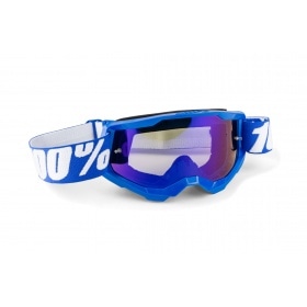 Goggles MX 100% Strata 2 blue / blue mirror lens