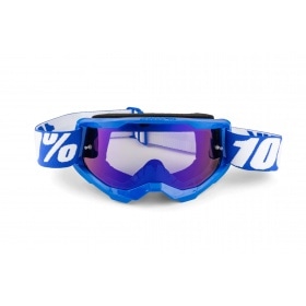 Goggles MX 100% Strata 2 blue / blue mirror lens