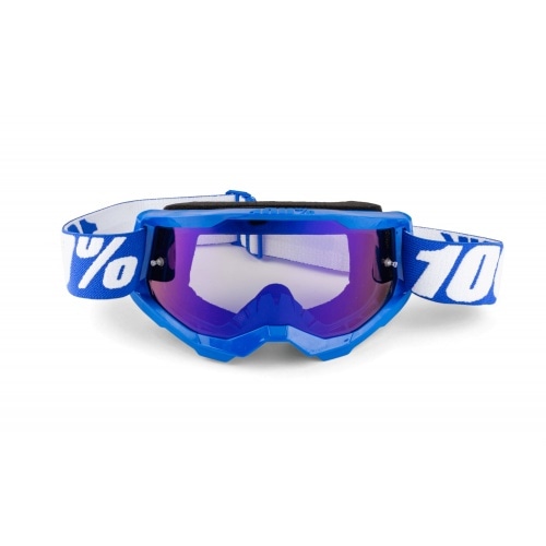 Goggles MX 100% Strata 2 blue / blue mirror lens Goggles MX 100% Strata 2 blue / blue mirror lens