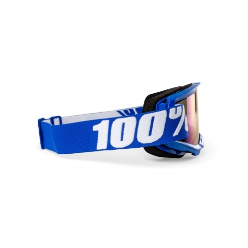 Goggles MX 100% Strata 2 blue / blue mirror lens Goggles MX 100% Strata 2 blue / blue mirror lens