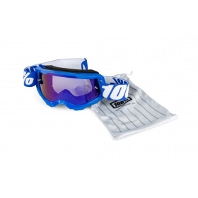 Goggles MX 100% Strata 2 blue / blue mirror lens
