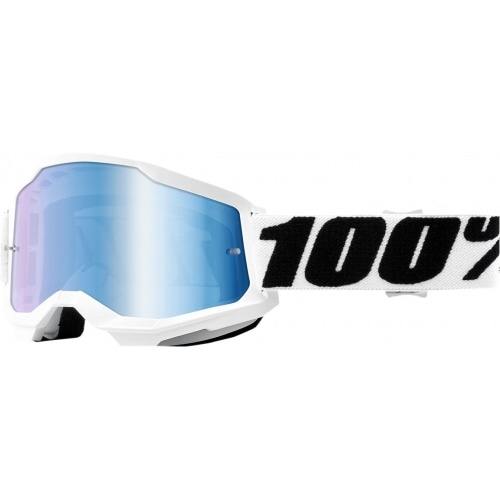 Goggles MX 100% Strata 2 EVEREST blue mirror lens Goggles MX 100% Strata 2 EVEREST blue mirror lens