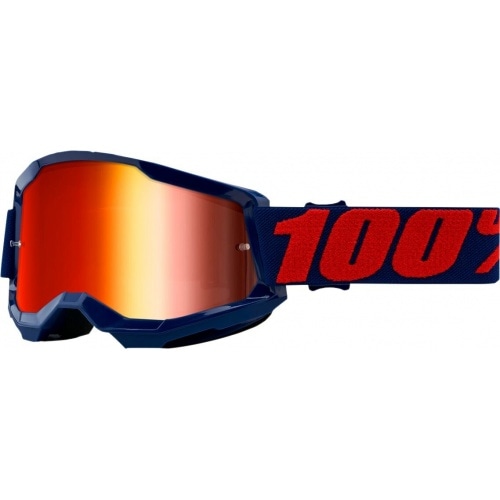 Goggles MX 100% Strata 2 MASEGO red mirror lens Goggles MX 100% Strata 2 MASEGO red mirror lens
