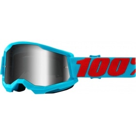 Briļļu brilles MX 100% Strata 2 SUMMIT silver mirror lēcas