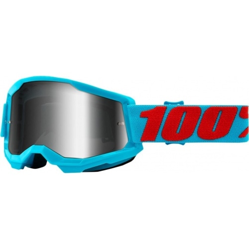 Briļļu brilles MX 100% Strata 2 SUMMIT silver mirror lēcas Briļļu brilles MX 100% Strata 2 SUMMIT silver mirror lēcas