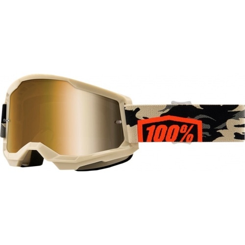 Goggles MX 100% Strata 2 KOMBAT gold Goggles MX 100% Strata 2 KOMBAT gold