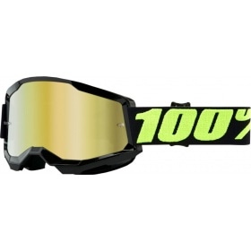 Goggles MX 100% Strata 2 UPSOL gold mirror lens