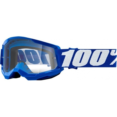 Goggles MX 100% Strata 2 Kids blue clear Goggles MX 100% Strata 2 Kids blue clear