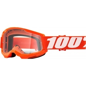 Briļļu brilles MX 100% Strata 2 Kids orange caurspīdīgas