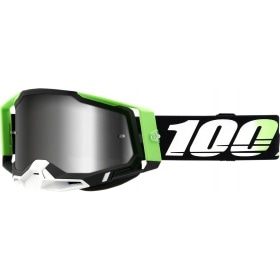 Briļļu brilles MX 100% Racecraft 2 KALKUTA silver mirror lens