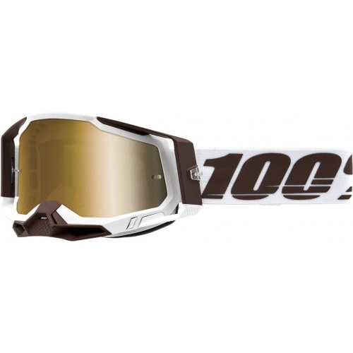 Goggles MX 100% Racecraft 2 Snowbird gold lens Goggles MX 100% Racecraft 2 Snowbird gold lens