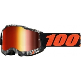Goggles MX 100% Accuri 2 GEOSPACE red mirror lens
