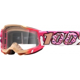 Goggles MX 100% Accuri 2 Kids DONUT clear
