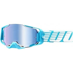 Briļļu brilles MX 100% Armega Oversized Deep Sky blue mirror lēcas