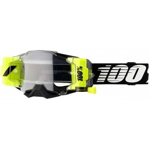 Goggles MX 100% Armega Forecast black clear Goggles MX 100% Armega Forecast black clear