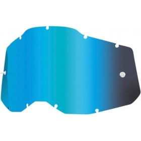 Lens 100% Racecraft 2 / Accuri 2 / Strata 2 blue mirror lens