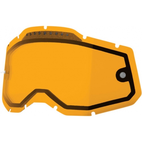 Objektīvs dubults 100% Racecraft 2 / Accuri 2 / Strata 2 ar ventilāciju persimons