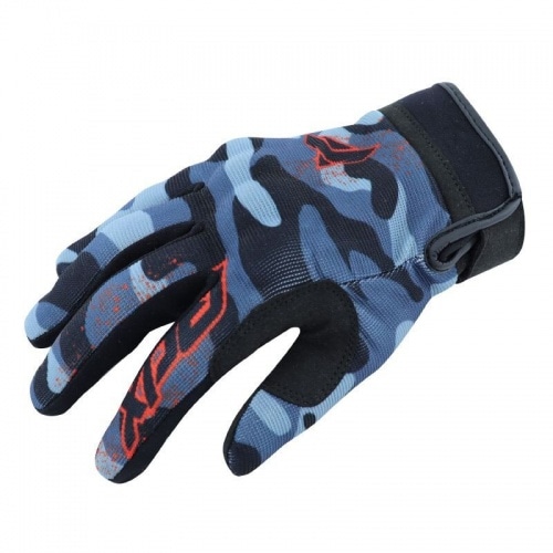 Cimdi sezonas vidus ADX Vista w/ knuckle protector black / camo blue S Cimdi sezonas vidus ADX Vista w/ knuckle protector black / camo blue S