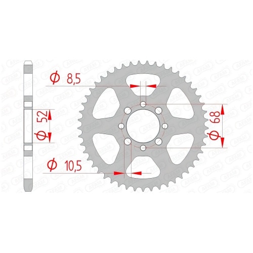 Rear Sprocket Afam steel 38 teeth KLX 110 Rear Sprocket Afam steel 38 teeth KLX 110