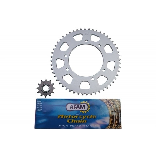 Ķēdes komplekts AFAM 12x52 - 420 Rieju MRT / Yamaha DT Ķēdes komplekts AFAM 12x52 - 420 Rieju MRT / Yamaha DT