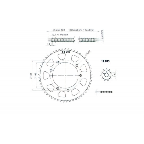 Chain Kit AFAM 11×53 – 420 Derbi Senda DRD Chain Kit AFAM 11×53 – 420 Derbi Senda DRD
