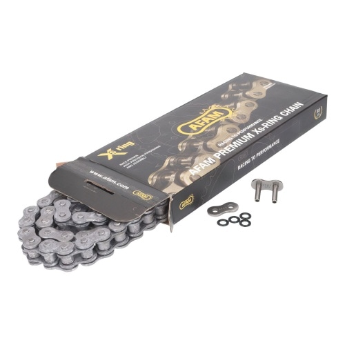 Chain AFAM XS-Ring reinforced black 525 XMR3 108 links Chain AFAM XS-Ring reinforced black 525 XMR3 108 links