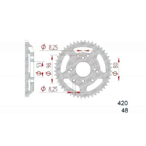 Chain Kit Afam 13×48 Derbi Fenix Chain Kit Afam 13×48 Derbi Fenix