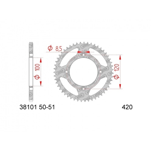 Chain Kit AFAM 11x51 Beta RR Chain Kit AFAM 11x51 Beta RR