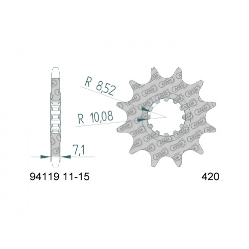 Chain Kit AFAM 11×50 Yamah DT 2003 – 2006 Chain Kit AFAM 11×50 Yamah DT 2003 – 2006