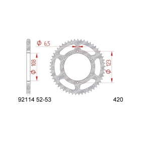 Chain Kit AFAM 14×53 Aprilia RS / Derbi GPR