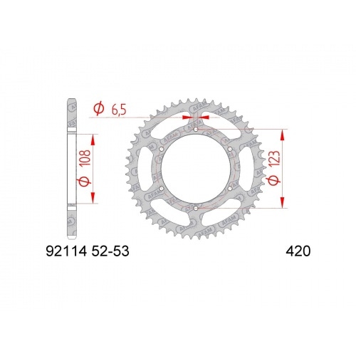 Chain Kit AFAM 14×53 Aprilia RS / Derbi GPR Chain Kit AFAM 14×53 Aprilia RS / Derbi GPR