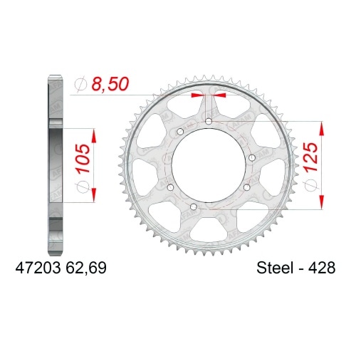 Chain Kit AFAM 13x69 Aprilia RX125 Chain Kit AFAM 13x69 Aprilia RX125