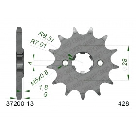 Chain Kit AFAM 13x69 Aprilia RX125