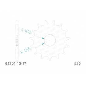 Chain Kit AFAM 17×40 Aprilia RS125 1999 – 2005 / RS 125 Tuono